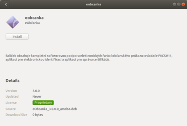 Aplikace Ubuntu Software